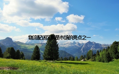 物流配送区则是市场的亮点之一