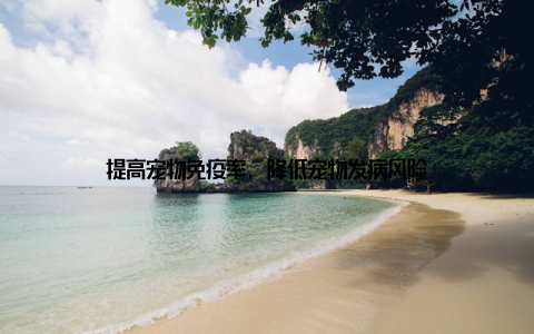 提高宠物免疫率, 降低宠物发病风险