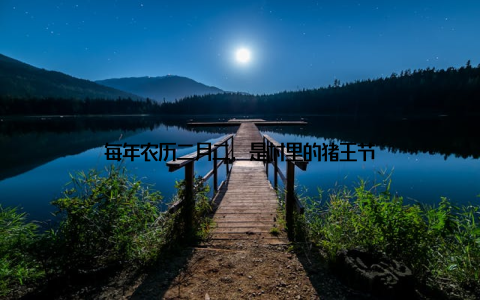 每年农历二月二, 是村里的猪王节