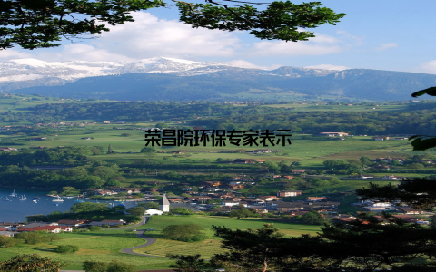 荣昌院环保专家表示