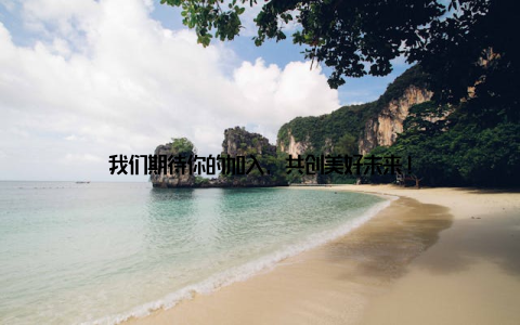我们期待你的加入, 共创美好未来!