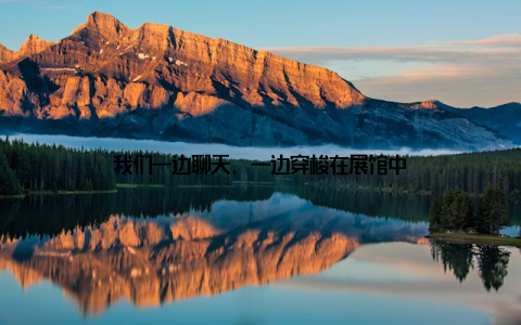 我们一边聊天, 一边穿梭在展馆中