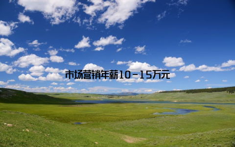 市场营销年薪10-15万元